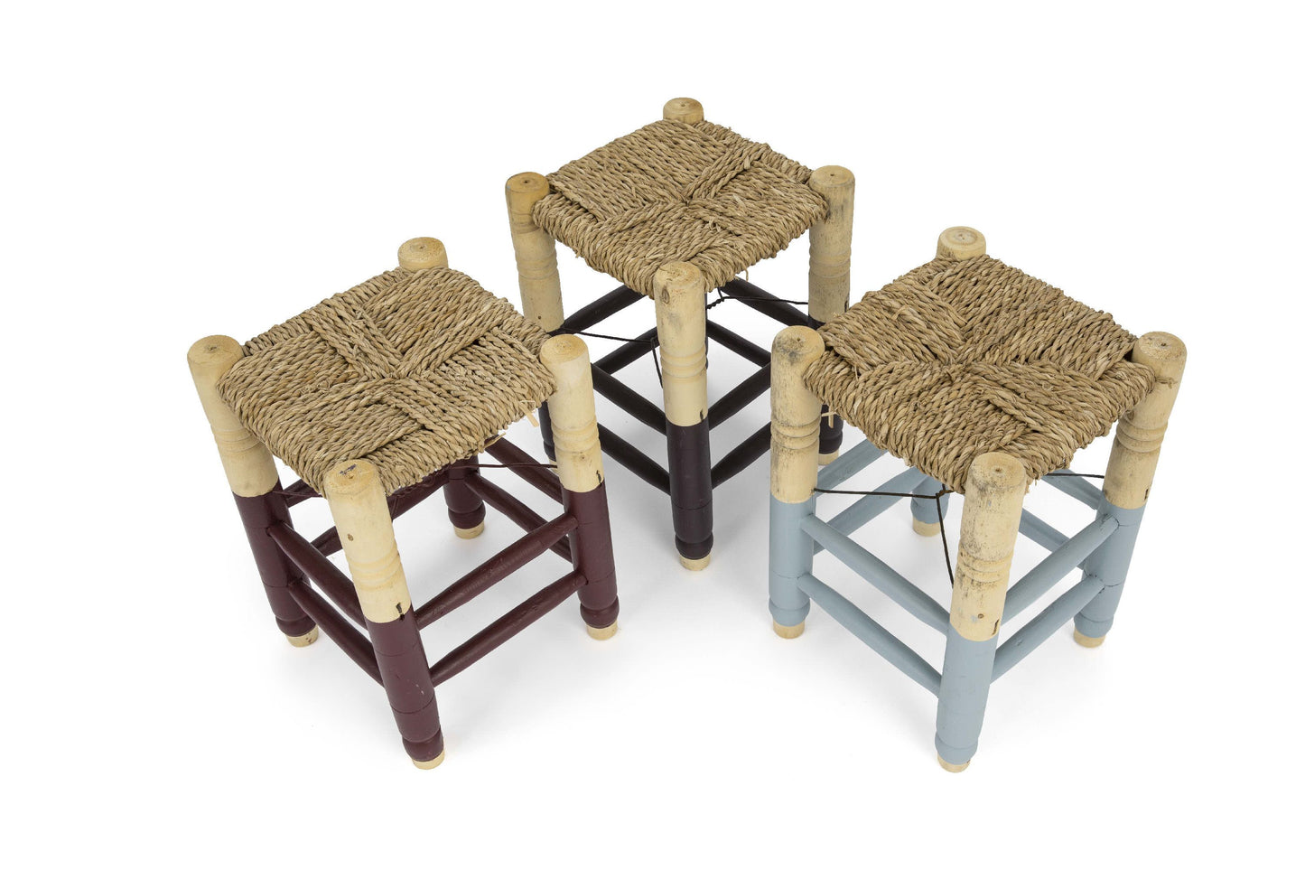 STRAW TABOURET